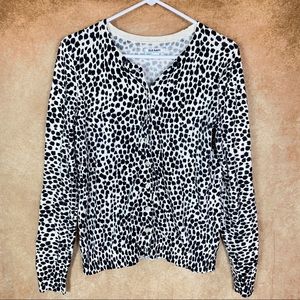 Old Navy animal print button up sweater